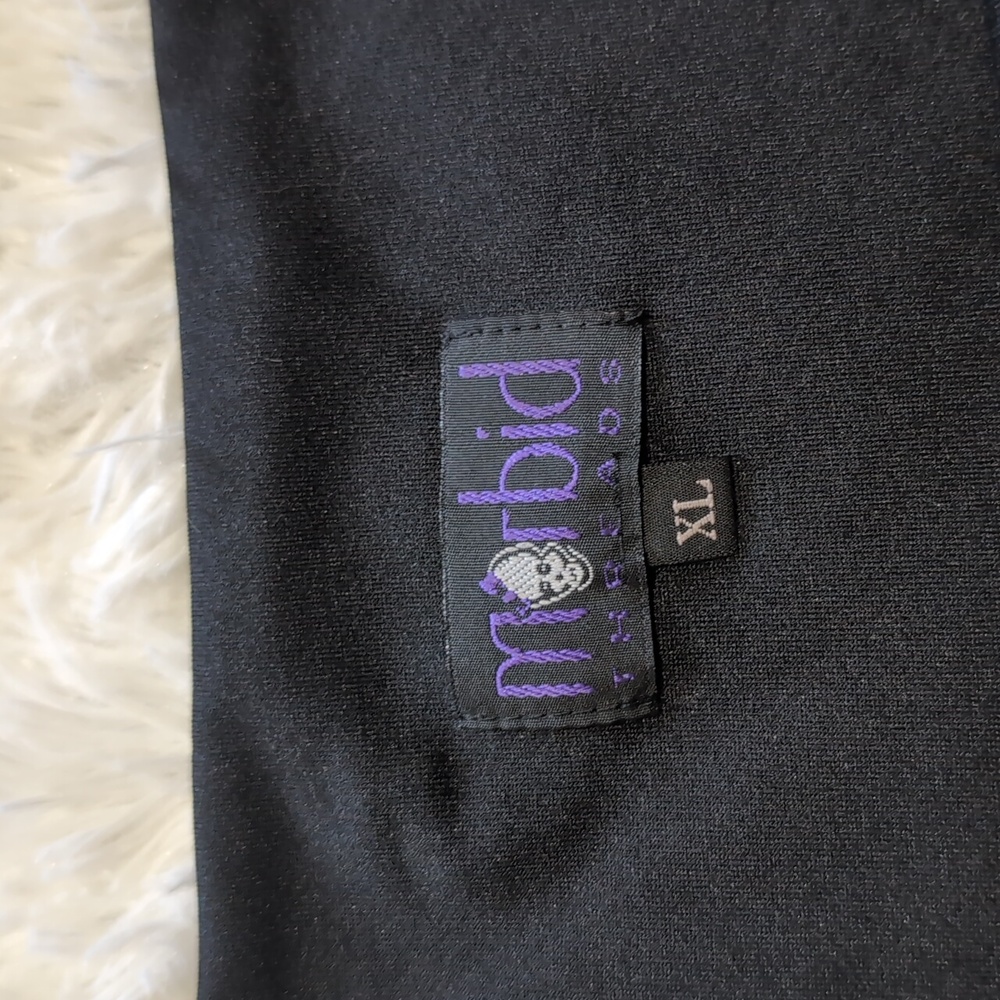 Y2K Vintage Morbid Threads Black Lace Up Asymmetrical Goth Fairy Skirt Size XL - Picture 5 of 7